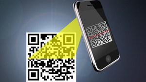 Handy scannt einen QR-Code